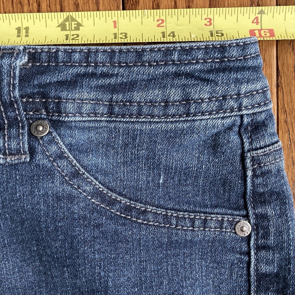 Bandolino Lania Ankle Cropped Embroidered Stretch Denim Jeans Womens 6 32 32x26 - Picture 9 of 12